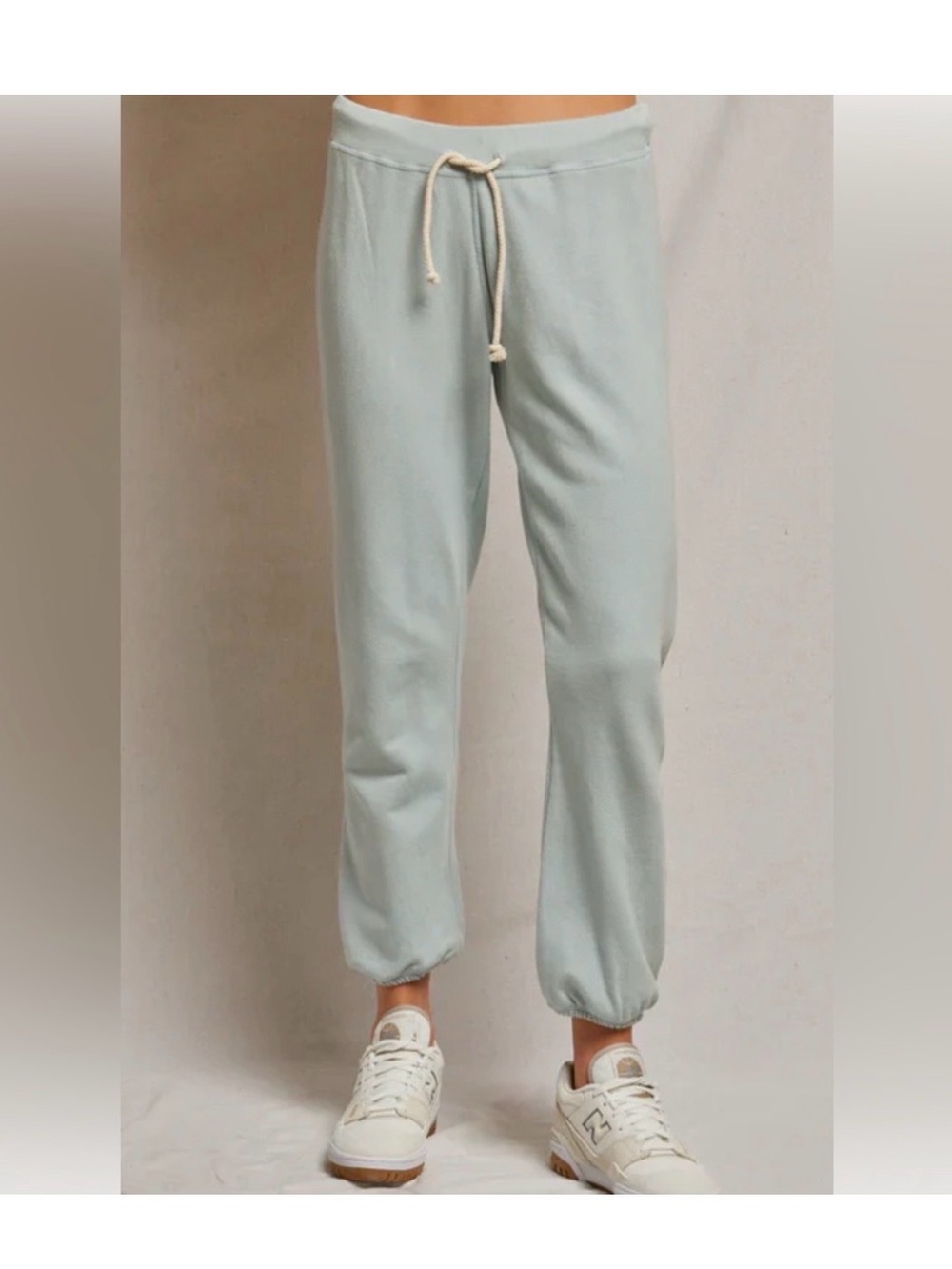 perfectwhitetee Johnny Drawstring Joggers sweatpants in "Fresh Mint" Small